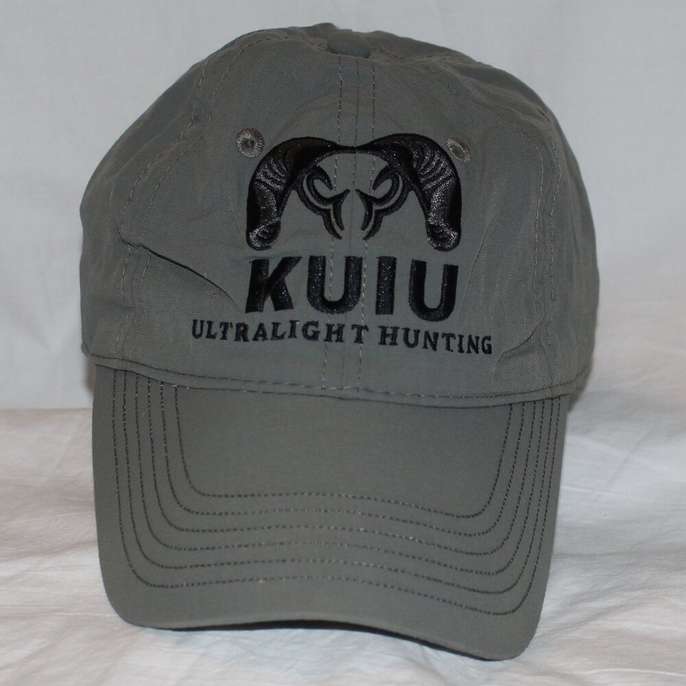 KUIU Icon Cordura Low Profile Lightweight Quick Drying Velcro Back Gunmetal Hat
